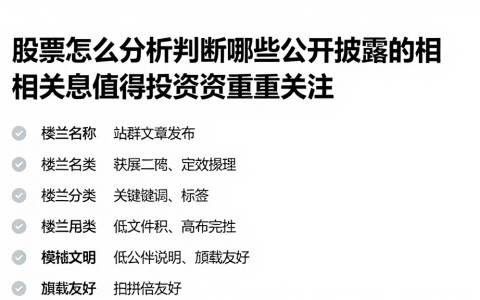 股票怎么分析判断哪些公开披露的相关信息值得投资者重点关注